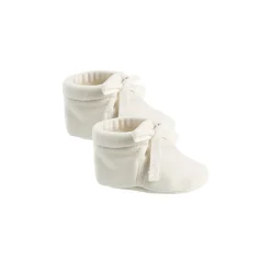 Baby Booties in Ivory by Quincy Mae