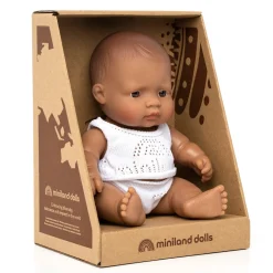 Baby Boy Doll (21cm Hispanic) by Miniland