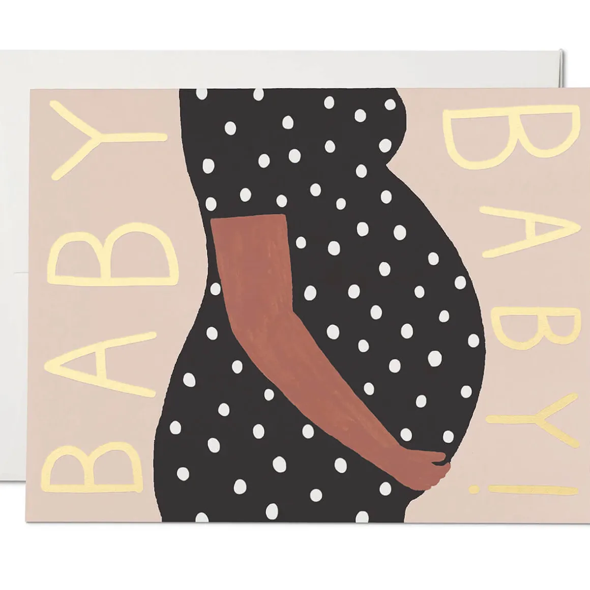 Baby Bump Greetings Card by Red Cap Cards