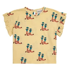 Baby Dancing Giants All Over Ruffle T-shirt by Bobo Choses - Last One In Stock - 3 Months
