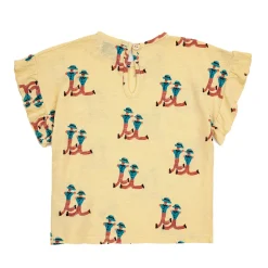 Baby Dancing Giants All Over Ruffle T-shirt by Bobo Choses - Last One In Stock - 3 Months