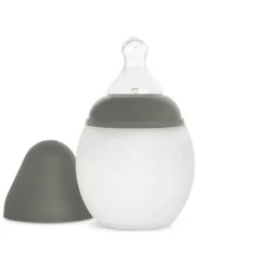 Baby Feeding Bottle 150ml With Teat in Khaki by Élhée