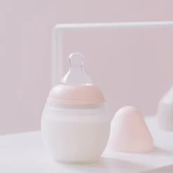 Baby Feeding Bottle 150ml With Teat in Nude by Élhée