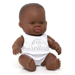 Baby Girl Doll (21cm African) by Miniland