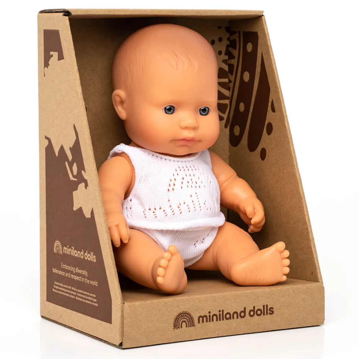 Baby Girl Doll (21cm Caucasian) by Miniland
