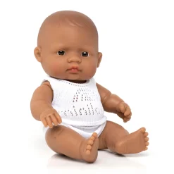Baby Girl Doll (21cm Hispanic) by Miniland
