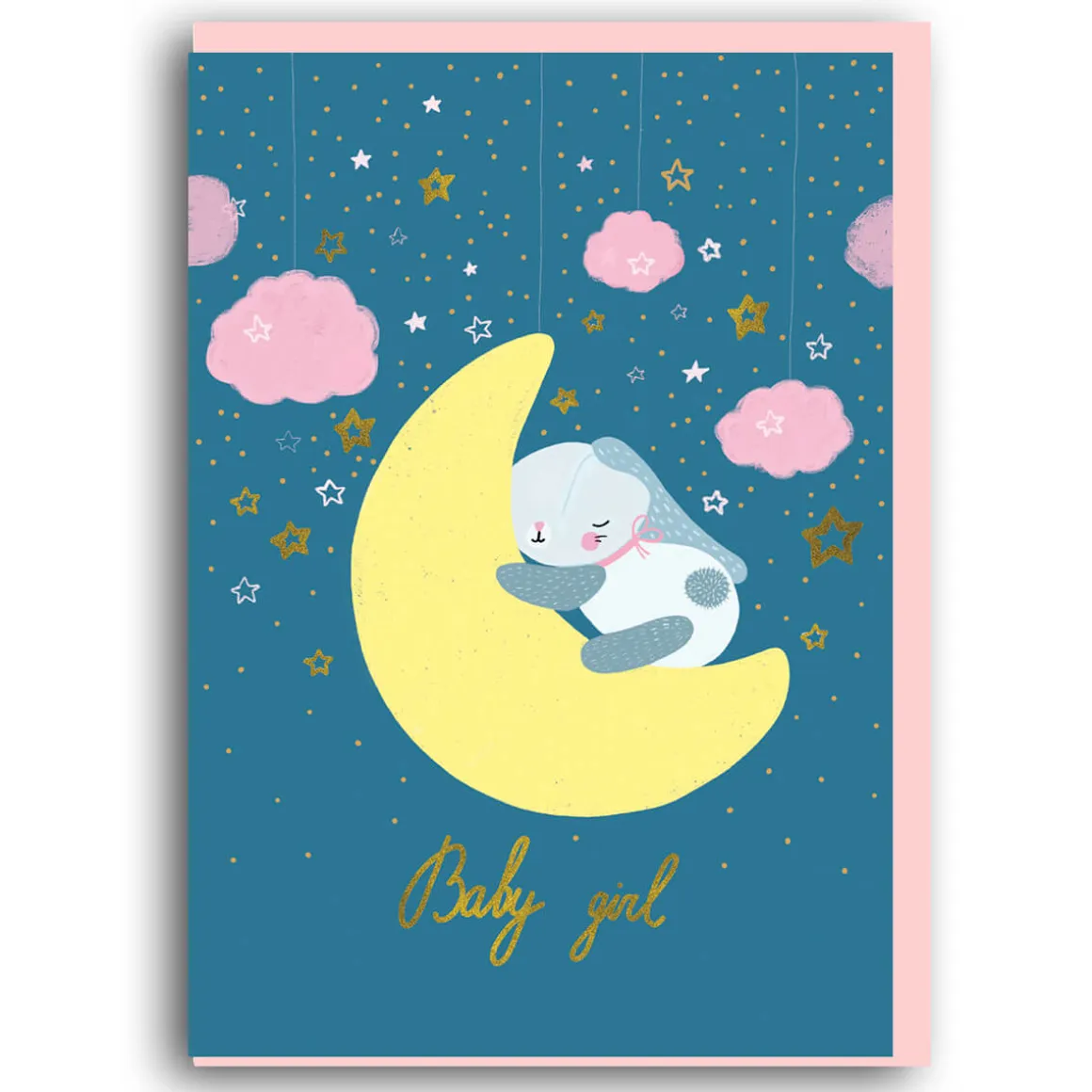 Baby Girl Greetings Card by Forever Funny