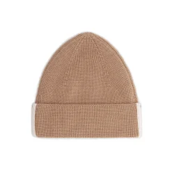 Baby Knitted Beanie in Biscuit by Gray Label