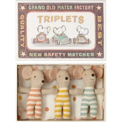 Baby Mice Triplets In Matchbox by Maileg