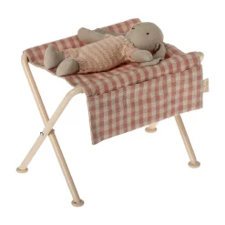 Baby Mouse Nursery Table in Rose Gingham by Maileg