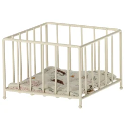 Baby Mouse Playpen with White Patterned Mattress (My) by Maileg