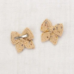 Baby Puff Bow Set in Camel Confetti by Misha & Puff