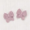 Baby Puff Bow Set in Plum Petal by Misha & Puff