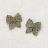 Baby Puff Bow Set in Seal Gray by Misha & Puff