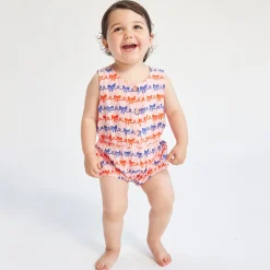 Baby Ribbon Bow Woven Romper by Bobo Choses - Last One In Stock - 6 Months