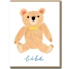 Baby Teddy Greetings Card by Carolyn Suzuki for 1973