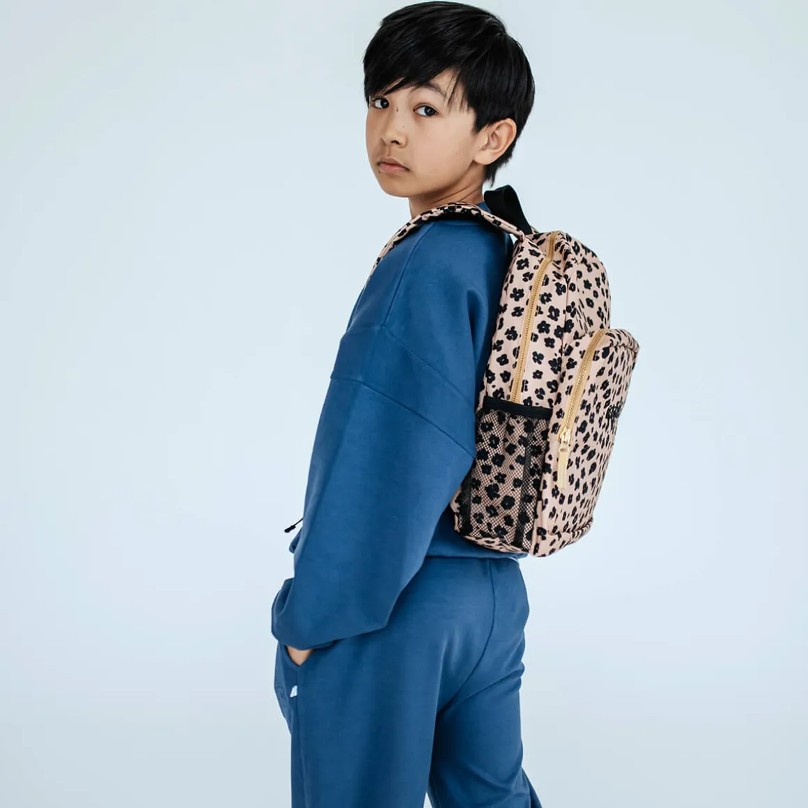 Backpack in Leopard Flower by Repose AMS