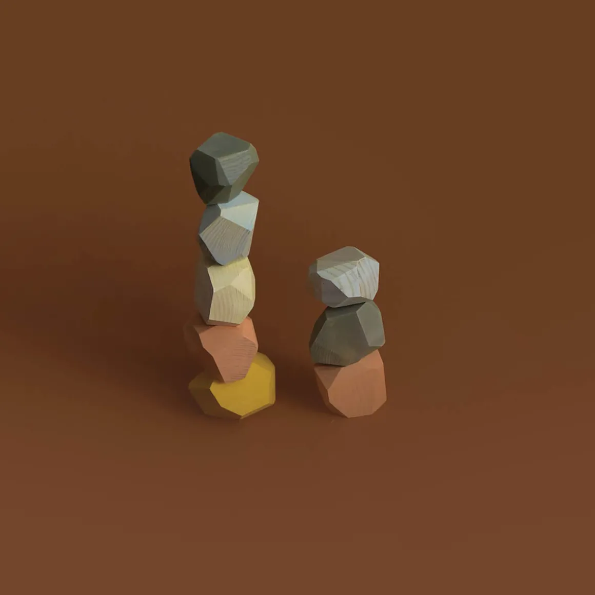Balancing Stones in Pastel Colours by MinMin Copenhagen