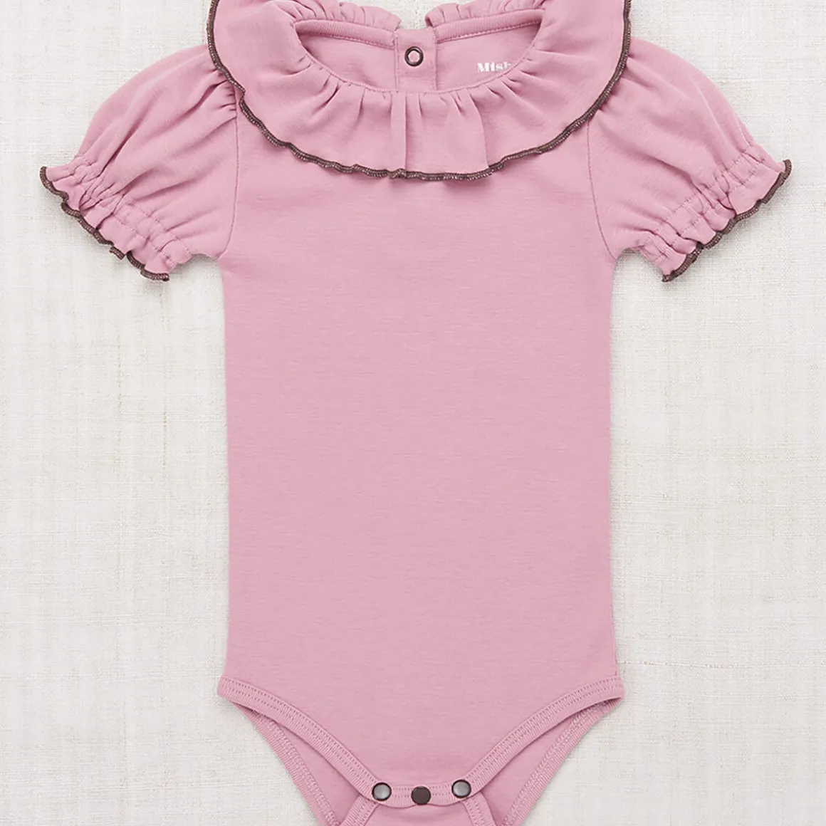 Balloon Sleeve Paloma Onesie in Hazy Lilac by Misha & Puff