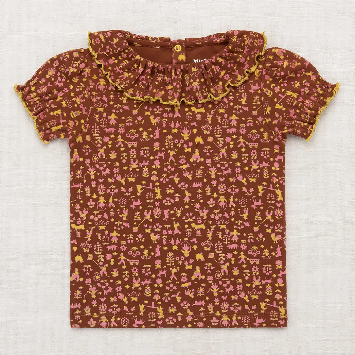 Balloon Sleeve Paloma Tee in Cedar Country Walk by Misha & Puff - Last One In Stock - 8 Years