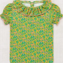 Balloon Sleeve Paloma Tee in Clover Tisbury Garden by Misha & Puff