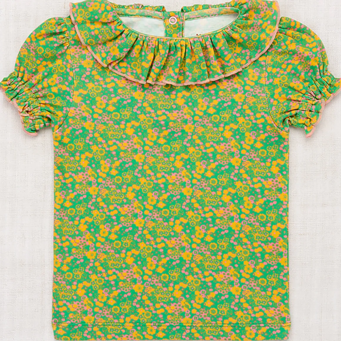 Balloon Sleeve Paloma Tee in Clover Tisbury Garden by Misha & Puff