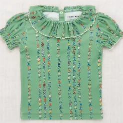 Balloon Sleeve Paloma Tee in Jadeite Little Botanica by Misha & Puff