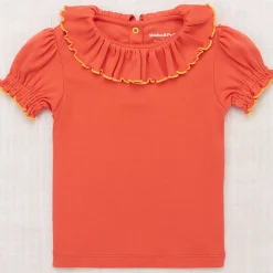 Balloon Sleeve Paloma Tee in Persimmon by Misha & Puff