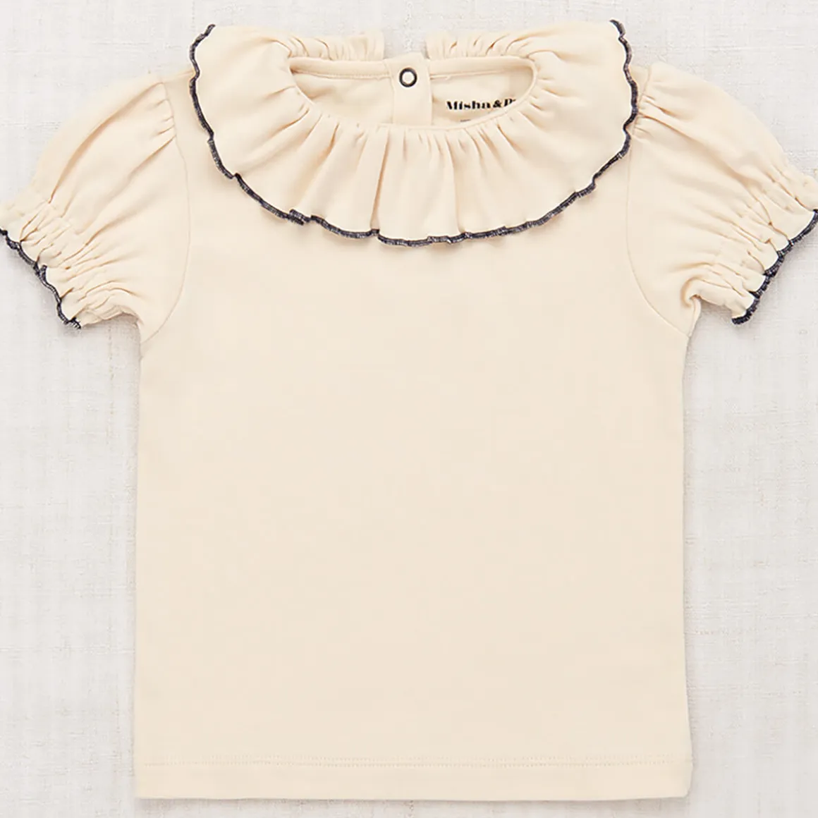 Balloon Sleeve Paloma Tee in String by Misha & Puff