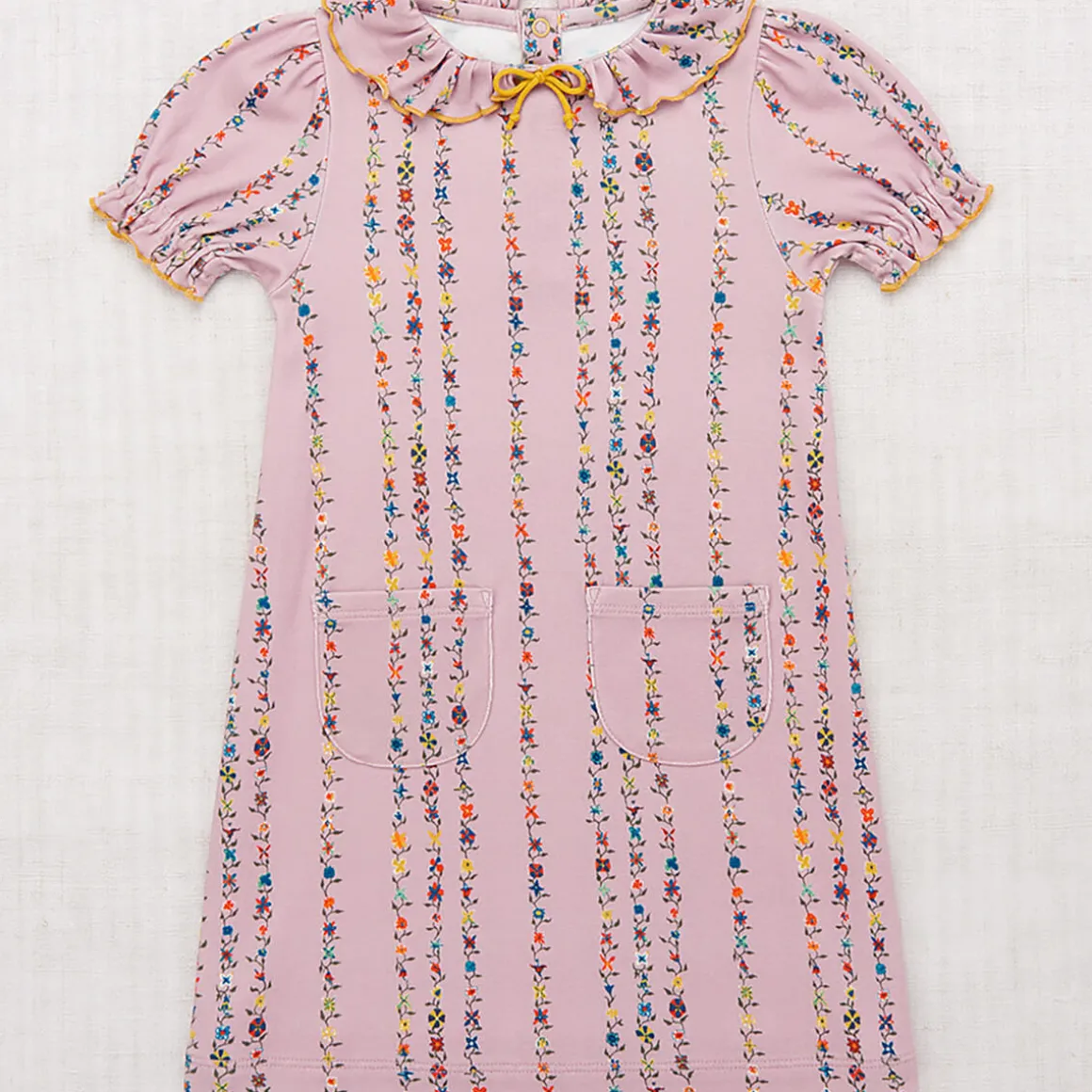 Balloon Sleeve Pattie Dress in Plum Petal Little Botanica by Misha & Puff