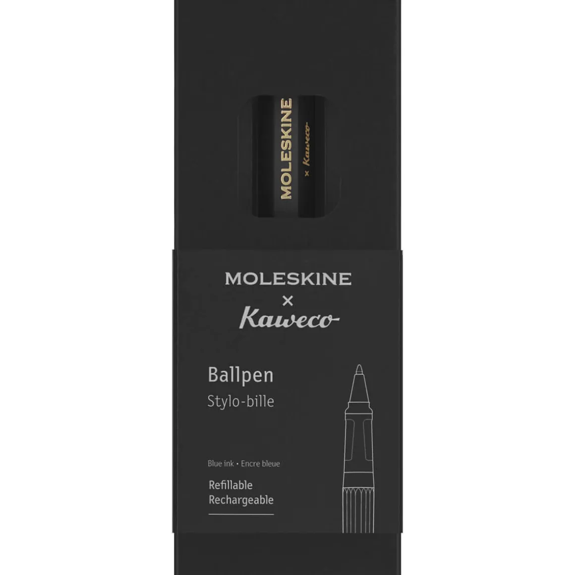 Ballpen in Black by Moleskine X Kaweco