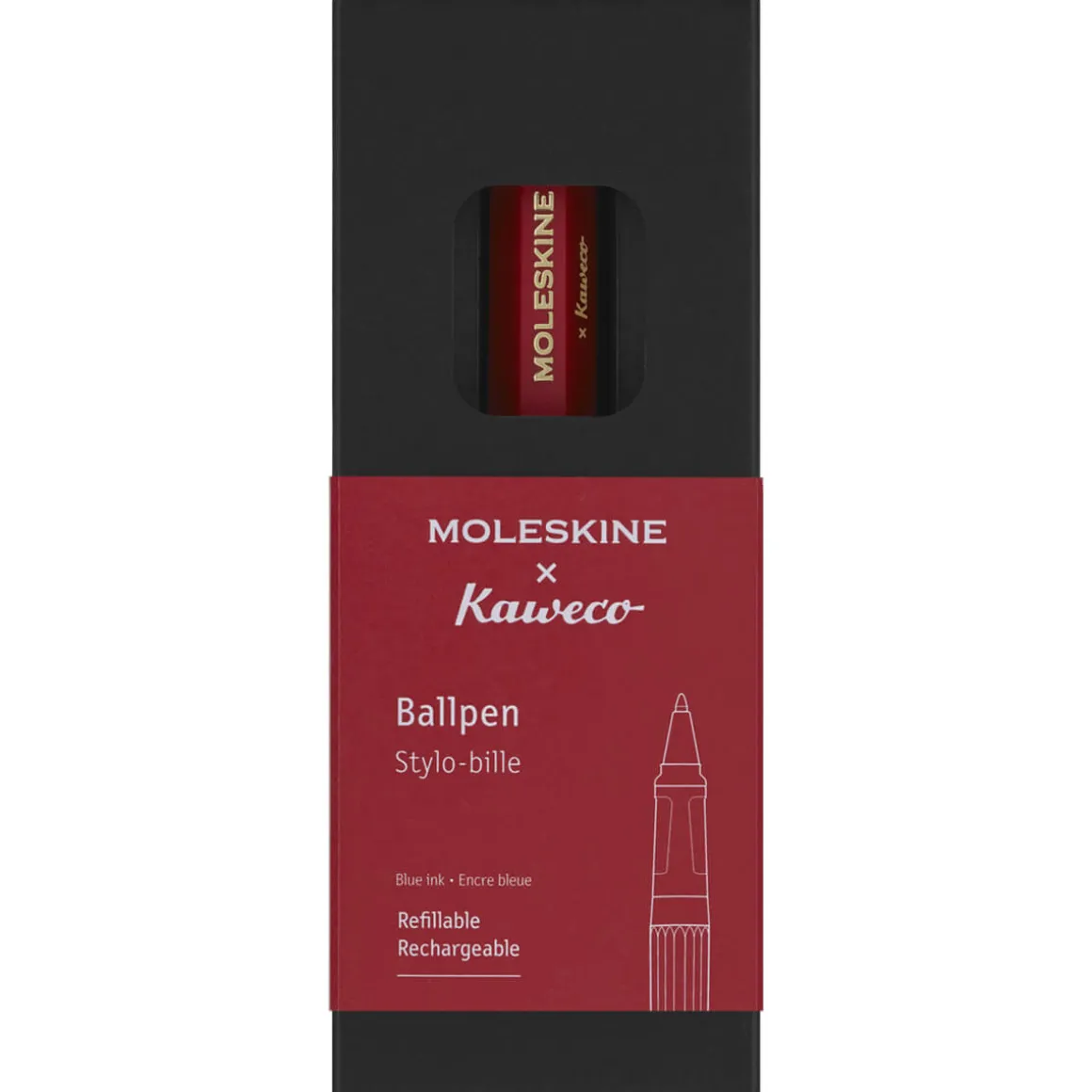 Ballpen in Red by Moleskine X Kaweco