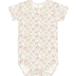 Bamboo Short Sleeve Bodysuit in Bloom by Quincy Mae