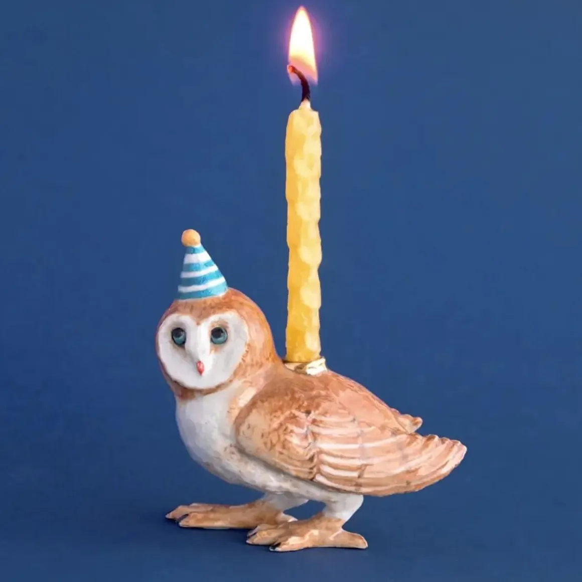 Barn Owl Ceramic Cake Topper by Camp Hollow