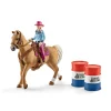 Barrel Racing with Cowgirl by Schleich
