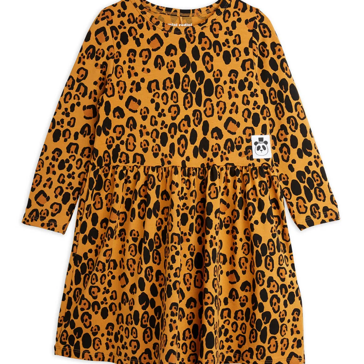 Basic Leopard Long Sleeve Dress by Mini Rodini