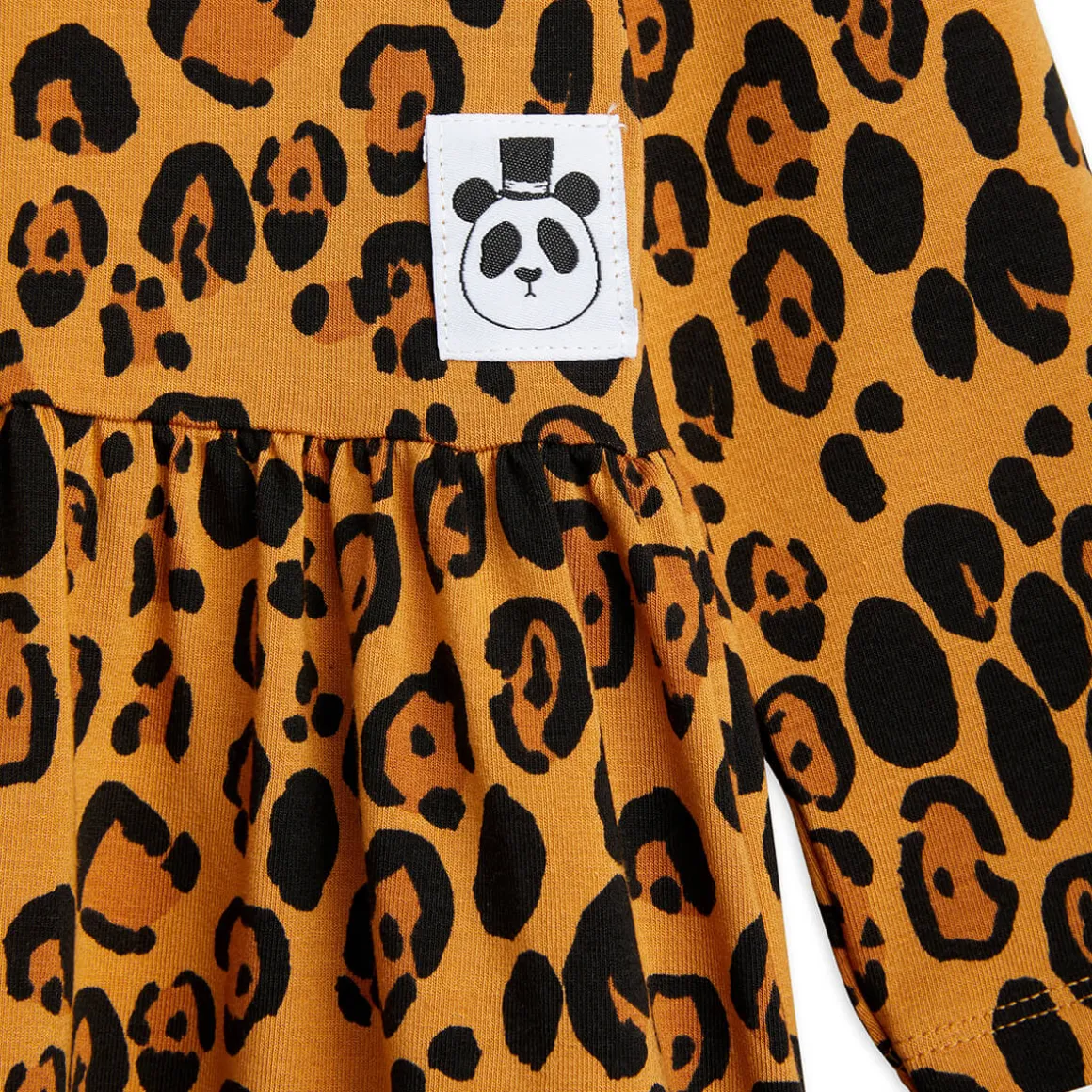 Basic Leopard Long Sleeve Dress by Mini Rodini