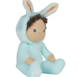 Basil Bunny Dinky Dinkum Fluffle Family Doll in Misty Blue by Olli Ella