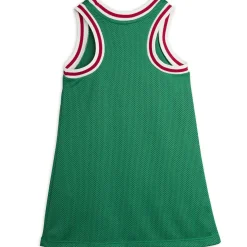 Basketball Mesh Jersey Dress in Green by Mini Rodini - Last One In Stock - 92/98 (2-3 Years)