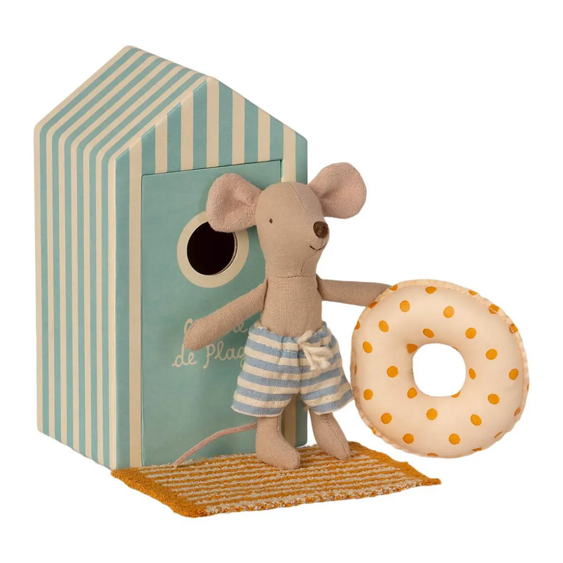 Beach Mice Little Brother in Cabin De Plage by Maileg