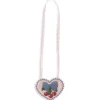 Beaded Heart Mini Purse in Mellow Rose by Konges Slojd