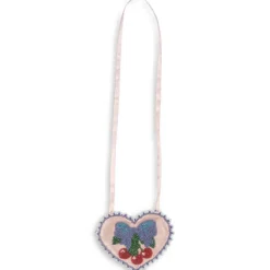 Beaded Heart Mini Purse in Mellow Rose by Konges Slojd