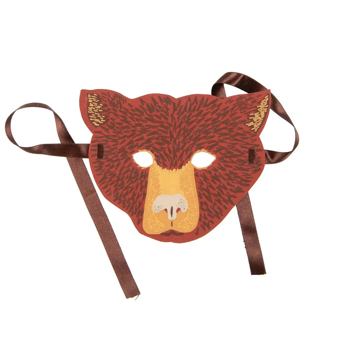 Bear Mask Greetings Card by East End Press