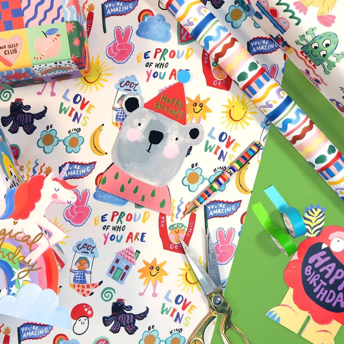 Bear Shaped Greetings Card by Eleanor Bowmer