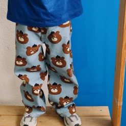 Bears Straight Jeans in Denim Blue by Tinycottons
