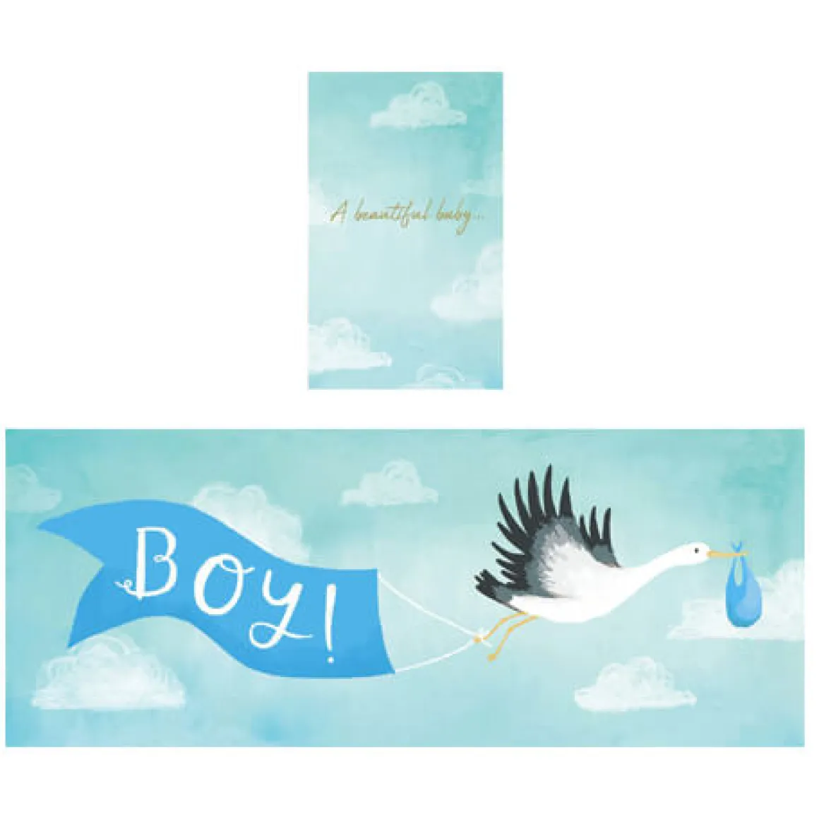 Beautiful Baby Boy Expanding Card by Stormy Knight