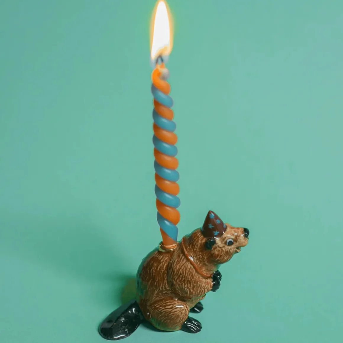 Beaver Ceramic Cake Topper by Camp Hollow