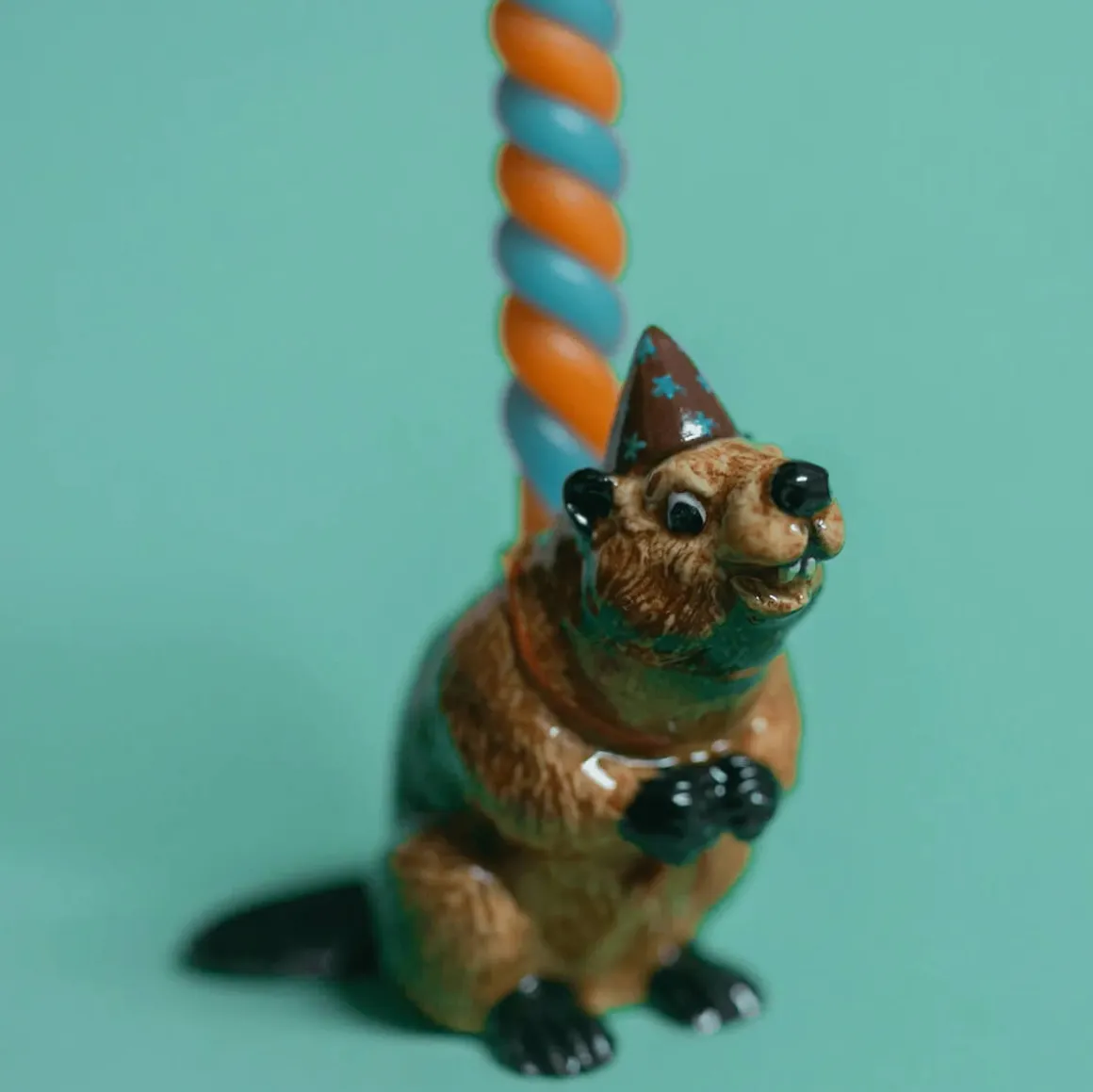 Beaver Ceramic Cake Topper by Camp Hollow