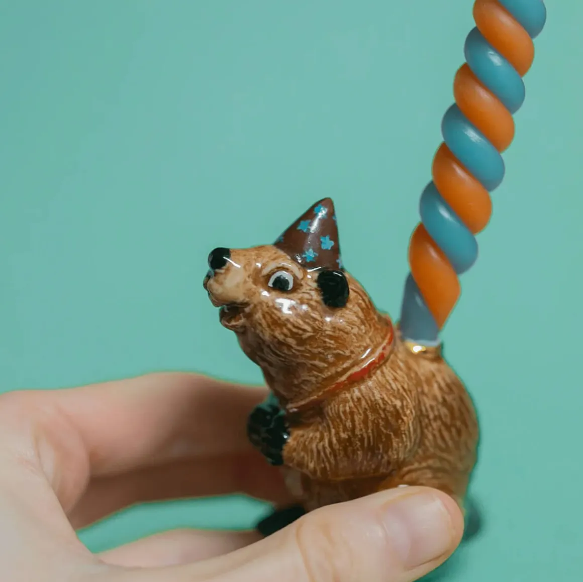 Beaver Ceramic Cake Topper by Camp Hollow