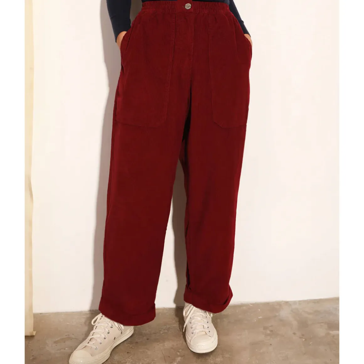 Beckett Trouser in Burgundy by L.F.Markey